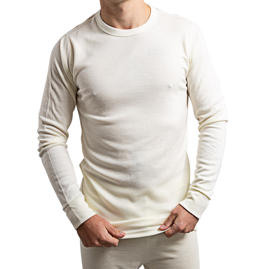 Fine Merino Wool Base layer – Unisex Long John And & Crew Neck ,240 gsm excellent up to -20C