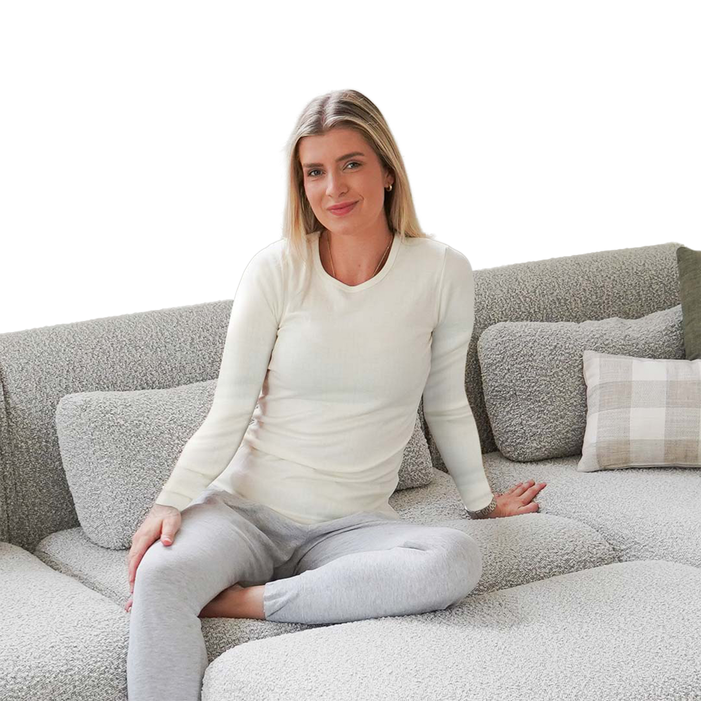 240 GSM Twin layer Cotton/Wool Thermo Fleece for Sensitive Skin