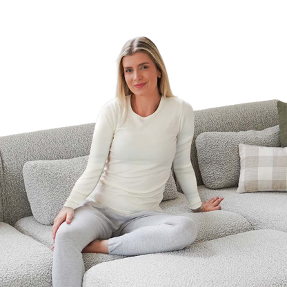 240 GSM Twin layer Cotton/Wool Thermo Fleece for Sensitive Skin